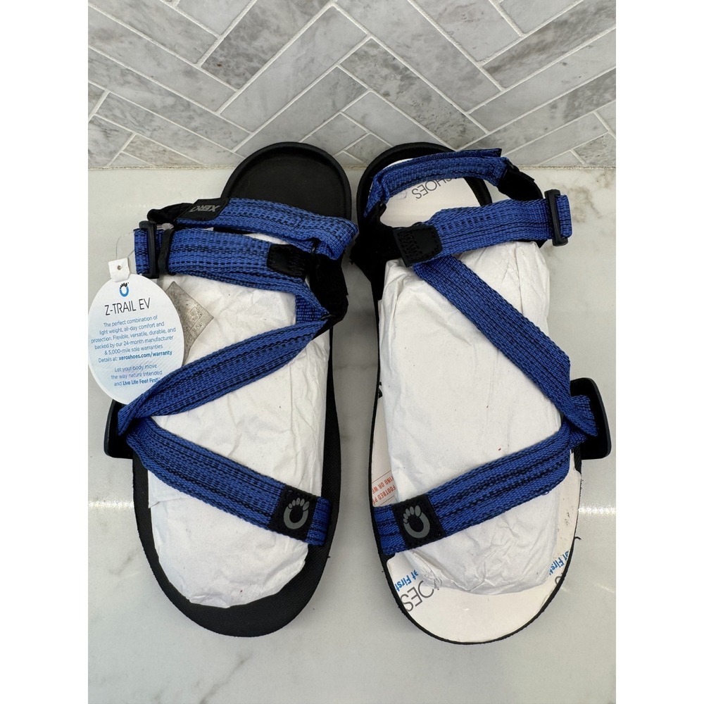 Xero Shoes Z Trail EV Sandals Mens 8 Sodalite Blue Barefoot Minimalist Hiking